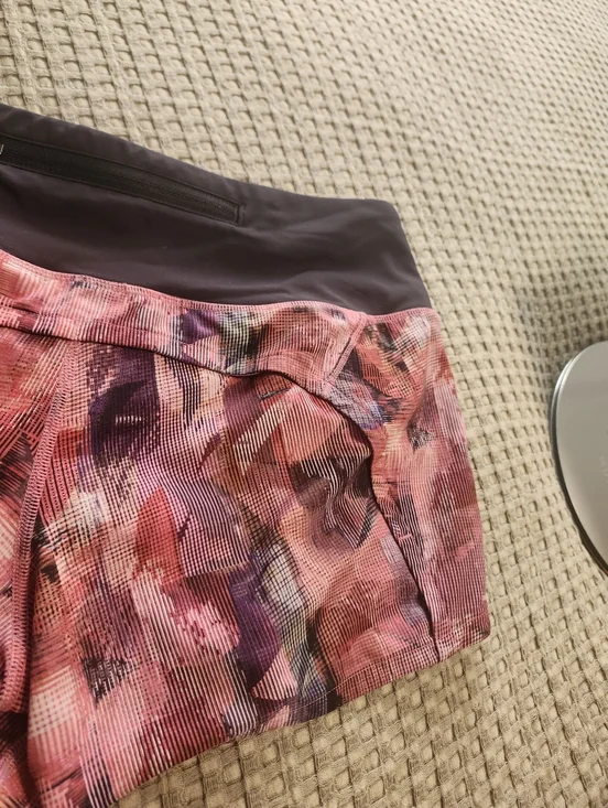 Lululemon Speed Up Short Sz 4 *2.5" In Sun Dazed Multi Pink Super Dark - Picture 9 of 14
